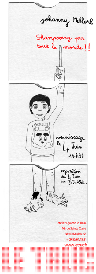 Flyer exposition Johanny Melloul